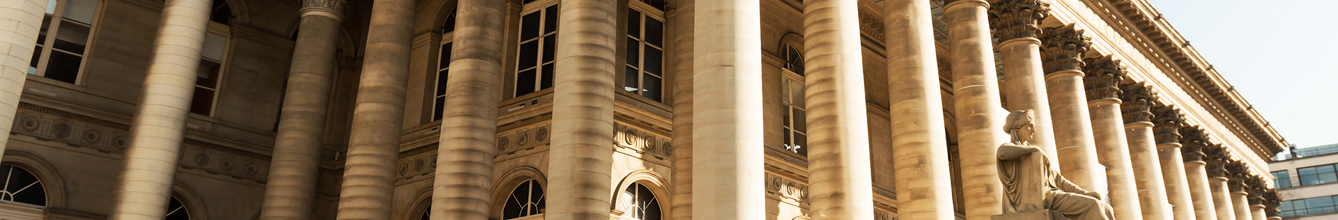 The Bourse of Paris, France.